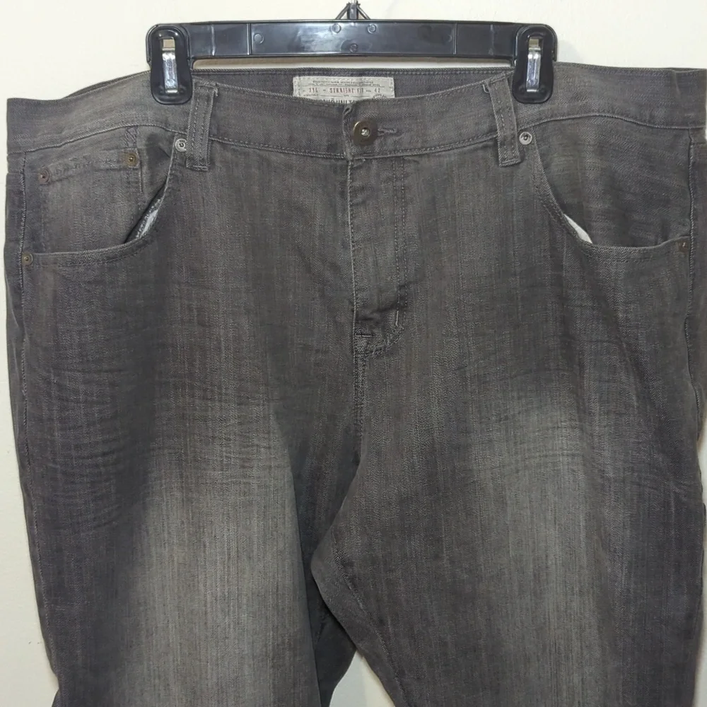 Ecko Unlimited Straight Leg Jeans Gray Denim Cotton Stretch Men's Size 42x31